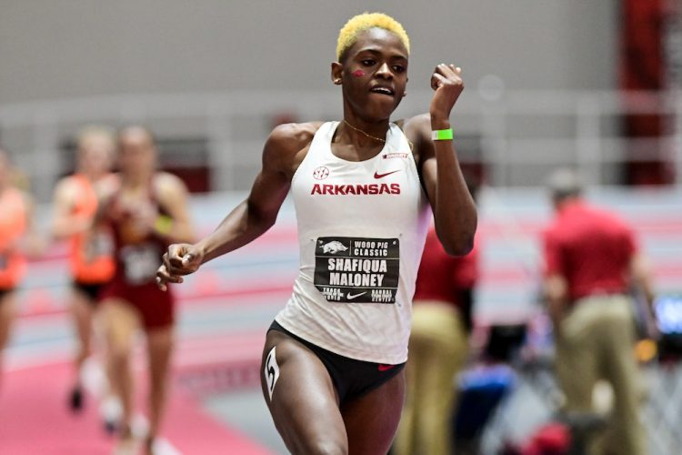 Shafiqua Maloney lowers her national indoor 800m record