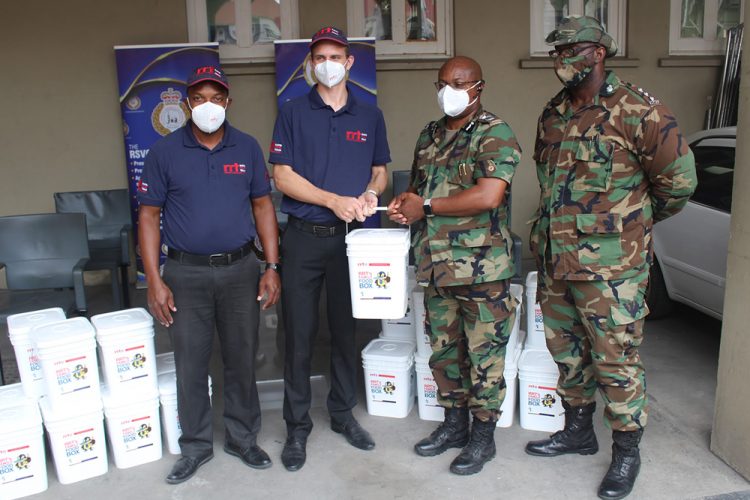 Rapid Relief Team donates home essentials to police force