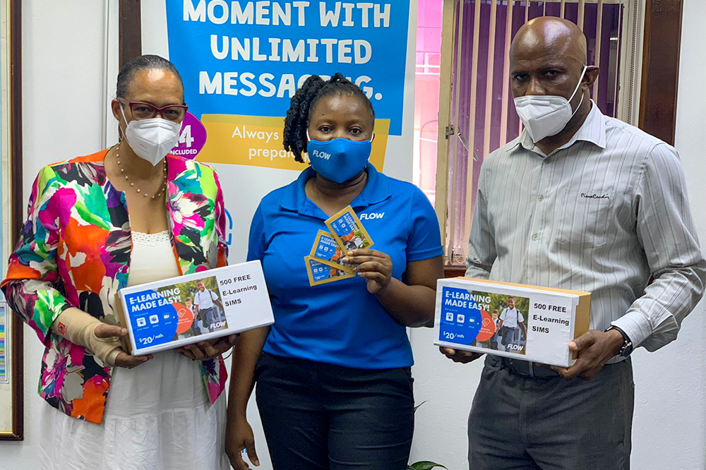 Flow donates sim cards to Ministry of Education - Vimarsana News