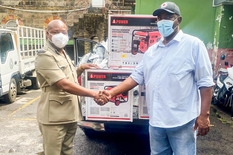 SVG Red Cross donates generators to the police