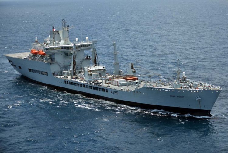 RFA Wave Knight now in SVG to demonstrate disaster relief capabilities