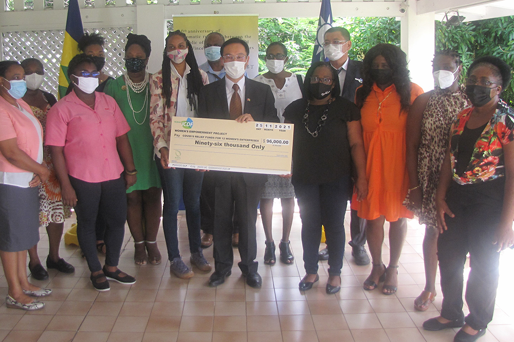 Taiwan provides EC$96,000 in COVID relief grants to local female entrepreneurs Taiwan provides EC$96,000 in COVID relief grants to local female entrepreneurs