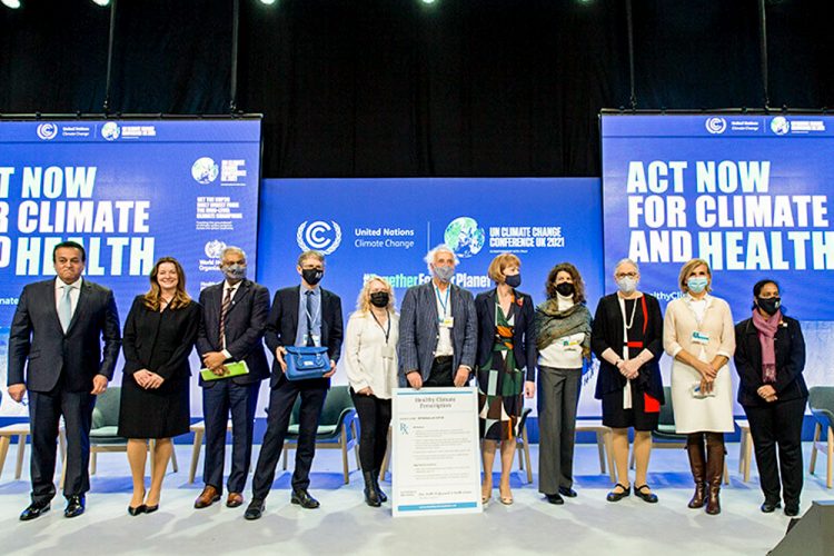 Letter from 46 million health workers delivered to COP26 and COP27 Presidencies