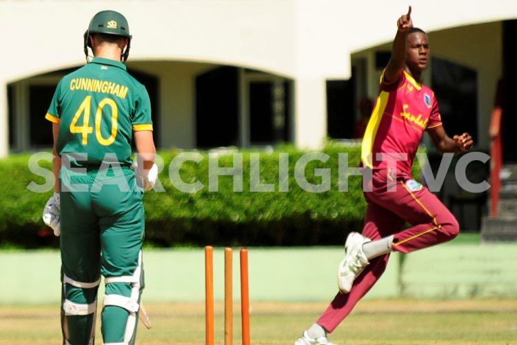 West Indies U19 secure 20-run victory against  South Africa
