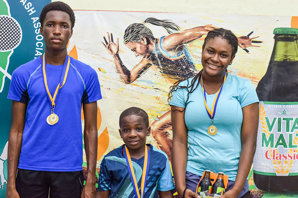 Three siblings among winners in National Junior Squash Championships