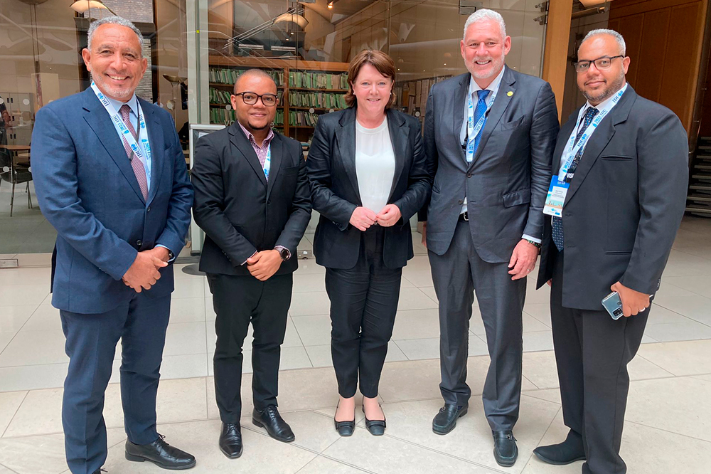 NDP Leader Attends Meeting Of IDU In London   CDU Leaders With Rt. Hon. Dame Maria Miller MP 