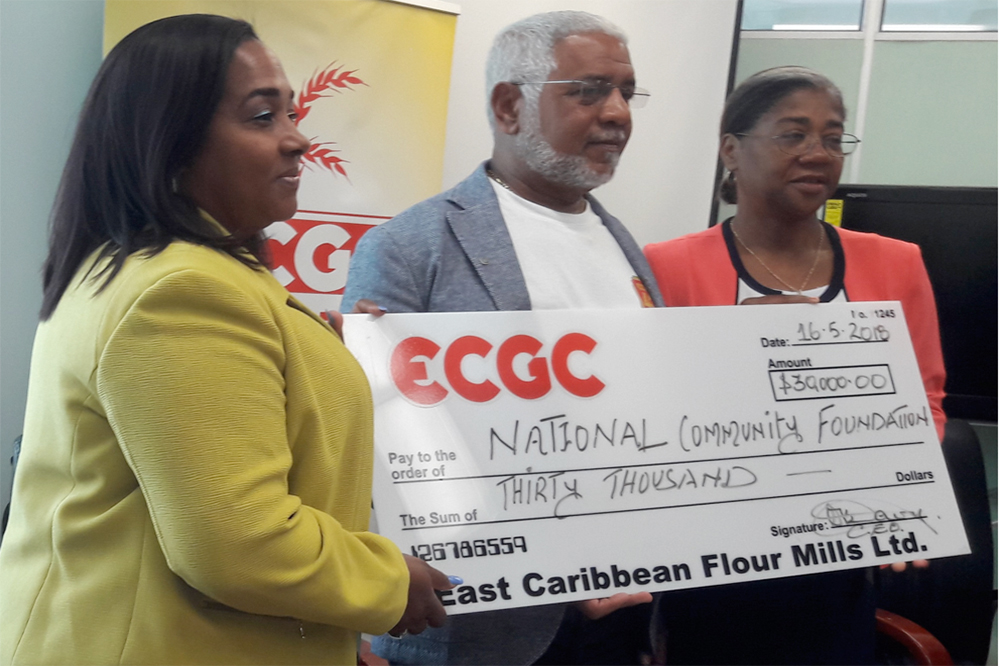 ECGC Donates EC$30,000 to National Community Foundation in St Lucia ECGC Donates EC$30,000 to National Community Foundation in St Lucia