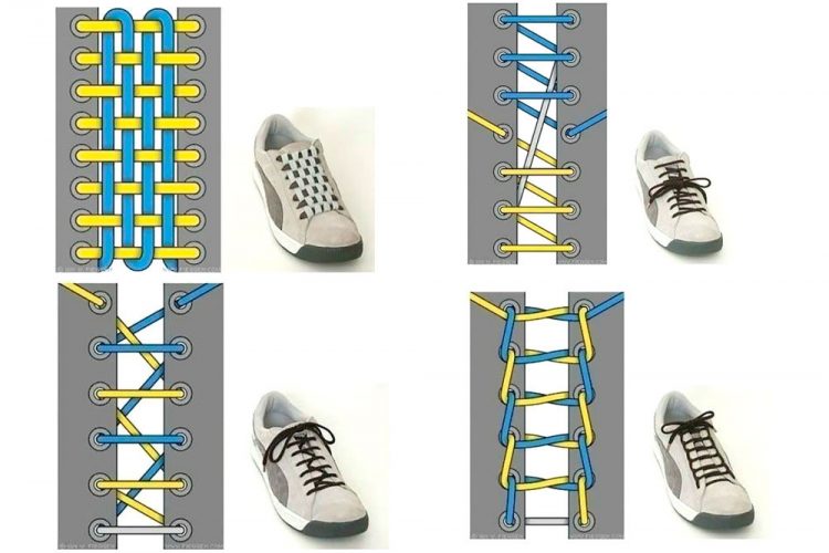 slip on shoe lace pattern