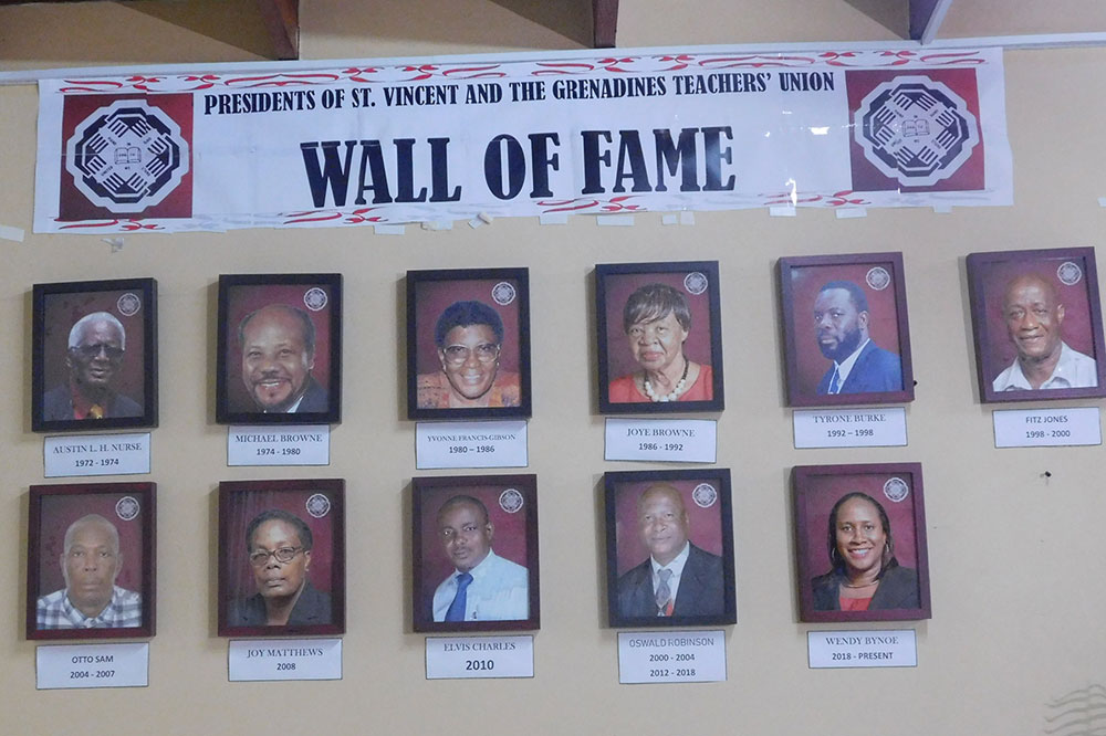 SVGTU honours past presidents with Wall of Fame SVGTU honours past presidents with Wall of Fame