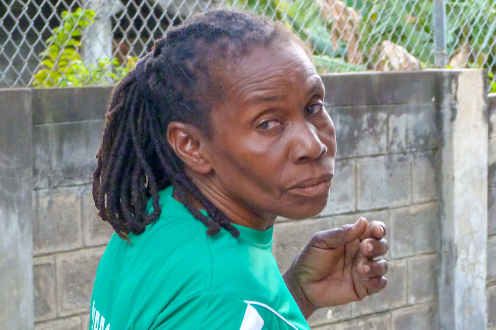 Woman was attacked with both words and a stone Woman was attacked with both words and a stone