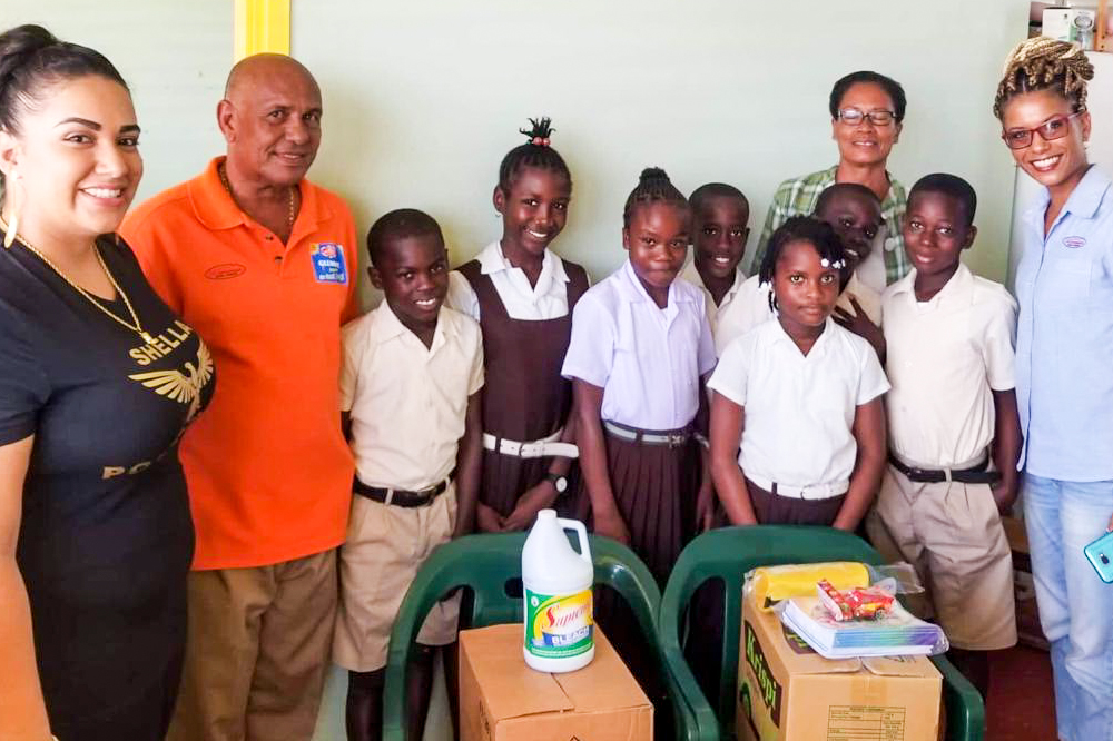 Charitable organization donates school supplies Charitable organization donates school supplies