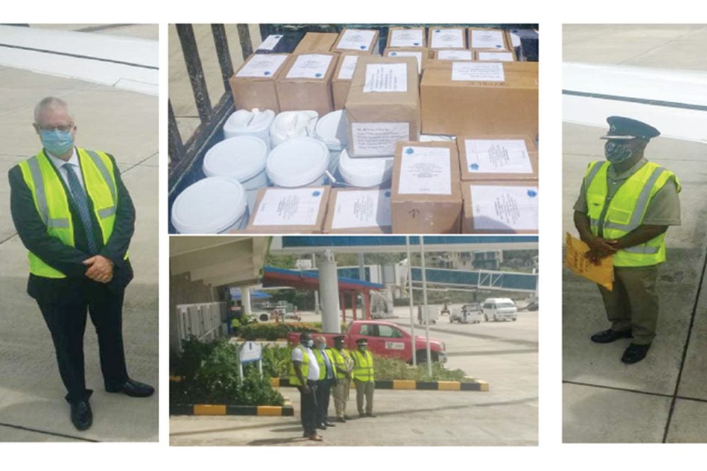 CARICOM IMPACS donates sanitation supplies to prisons CARICOM IMPACS donates sanitation supplies to prisons